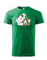 Dětské tričko s potiskem Vánočního slůně - roztomilé dětské tričko