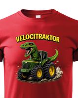 Dětské tričko s potiskem Velocitraktor - vtipný dárek