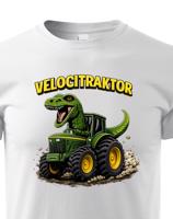 Dětské tričko s potiskem Velocitraktor - vtipný dárek