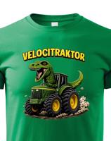 Dětské tričko s potiskem Velocitraktor - vtipný dárek