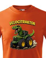 Dětské tričko s potiskem Velocitraktor - vtipný dárek