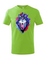 Dětské tričko s potiskem vlka - originální tričko s potiskem vlka