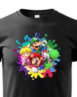 Dětské tričko s potiskem ze hry Super Mario - ideální pro malé hráče