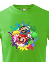 Dětské tričko s potiskem ze hry Super Mario - ideální pro malé hráče