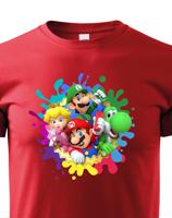 Dětské tričko s potiskem ze hry Super Mario - ideální pro malé hráče