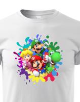 Dětské tričko s potiskem ze hry Super Mario - ideální pro malé hráče