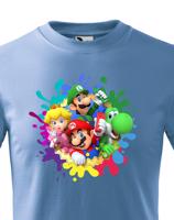 Dětské tričko s potiskem ze hry Super Mario - ideální pro malé hráče