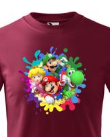 Dětské tričko s potiskem ze hry Super Mario - ideální pro malé hráče