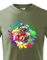 Dětské tričko s potiskem ze hry Super Mario - ideální pro malé hráče
