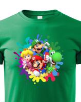 Dětské tričko s potiskem ze hry Super Mario - ideální pro malé hráče