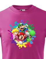 Dětské tričko s potiskem ze hry Super Mario - ideální pro malé hráče