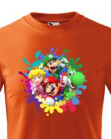 Dětské tričko s potiskem ze hry Super Mario - ideální pro malé hráče