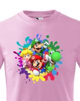 Dětské tričko s potiskem ze hry Super Mario - ideální pro malé hráče