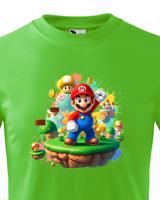 Dětské tričko s potiskem ze hry Super Mario - ideální pro malé hráče