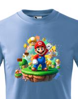 Dětské tričko s potiskem ze hry Super Mario - ideální pro malé hráče
