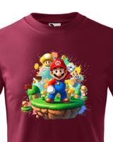 Dětské tričko s potiskem ze hry Super Mario - ideální pro malé hráče