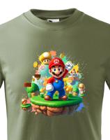 Dětské tričko s potiskem ze hry Super Mario - ideální pro malé hráče