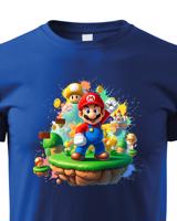 Dětské tričko s potiskem ze hry Super Mario - ideální pro malé hráče