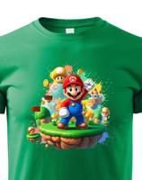 Dětské tričko s potiskem ze hry Super Mario - ideální pro malé hráče