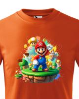 Dětské tričko s potiskem ze hry Super Mario - ideální pro malé hráče