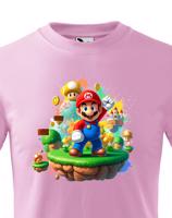 Dětské tričko s potiskem ze hry Super Mario - ideální pro malé hráče