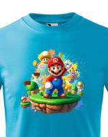 Dětské tričko s potiskem ze hry Super Mario - ideální pro malé hráče