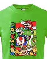 Dětské tričko s potiskem ze hry Super Mario - ideální pro malé hráče