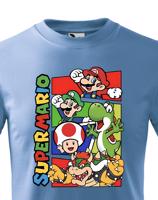 Dětské tričko s potiskem ze hry Super Mario - ideální pro malé hráče