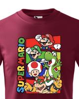 Dětské tričko s potiskem ze hry Super Mario - ideální pro malé hráče
