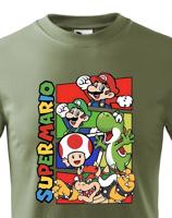 Dětské tričko s potiskem ze hry Super Mario - ideální pro malé hráče