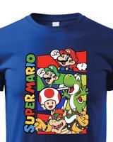 Dětské tričko s potiskem ze hry Super Mario - ideální pro malé hráče