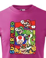 Dětské tričko s potiskem ze hry Super Mario - ideální pro malé hráče
