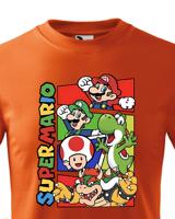 Dětské tričko s potiskem ze hry Super Mario - ideální pro malé hráče