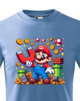 Dětské tričko s potiskem ze hry Super Mario - ideální pro malé hráče
