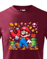 Dětské tričko s potiskem ze hry Super Mario - ideální pro malé hráče