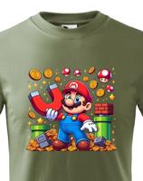 Dětské tričko s potiskem ze hry Super Mario - ideální pro malé hráče
