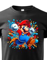 Dětské tričko s potiskem ze hry Super Mario - ideální pro malé hráče
