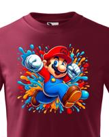 Dětské tričko s potiskem ze hry Super Mario - ideální pro malé hráče