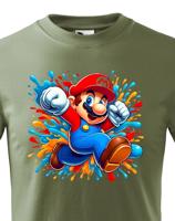 Dětské tričko s potiskem ze hry Super Mario - ideální pro malé hráče