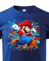 Dětské tričko s potiskem ze hry Super Mario - ideální pro malé hráče