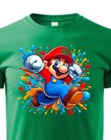 Dětské tričko s potiskem ze hry Super Mario - ideální pro malé hráče