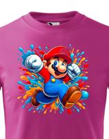 Dětské tričko s potiskem ze hry Super Mario - ideální pro malé hráče