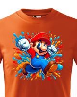 Dětské tričko s potiskem ze hry Super Mario - ideální pro malé hráče