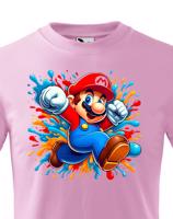 Dětské tričko s potiskem ze hry Super Mario - ideální pro malé hráče
