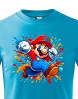 Dětské tričko s potiskem ze hry Super Mario - ideální pro malé hráče