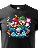 Dětské tričko s potiskem ze hry Super Mario - ideální pro malé hráče