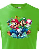 Dětské tričko s potiskem ze hry Super Mario - ideální pro malé hráče