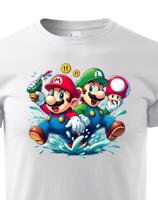Dětské tričko s potiskem ze hry Super Mario - ideální pro malé hráče