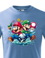 Dětské tričko s potiskem ze hry Super Mario - ideální pro malé hráče
