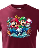 Dětské tričko s potiskem ze hry Super Mario - ideální pro malé hráče